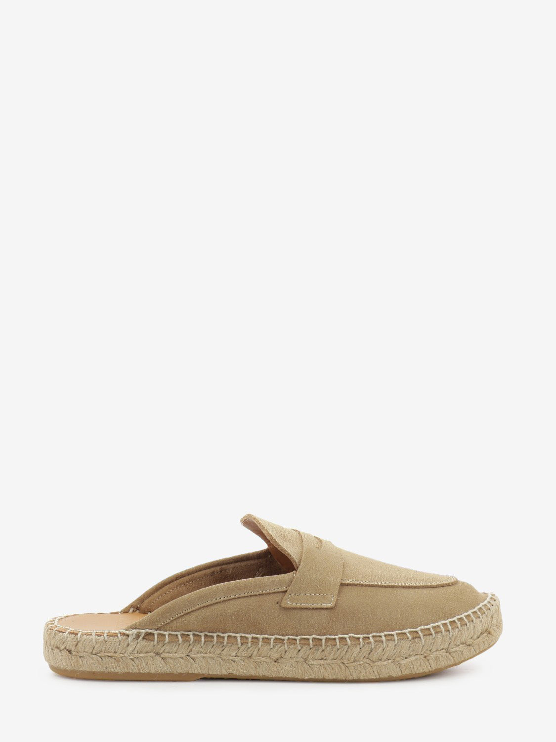 Mocasín Slipper Piel Serraje sand