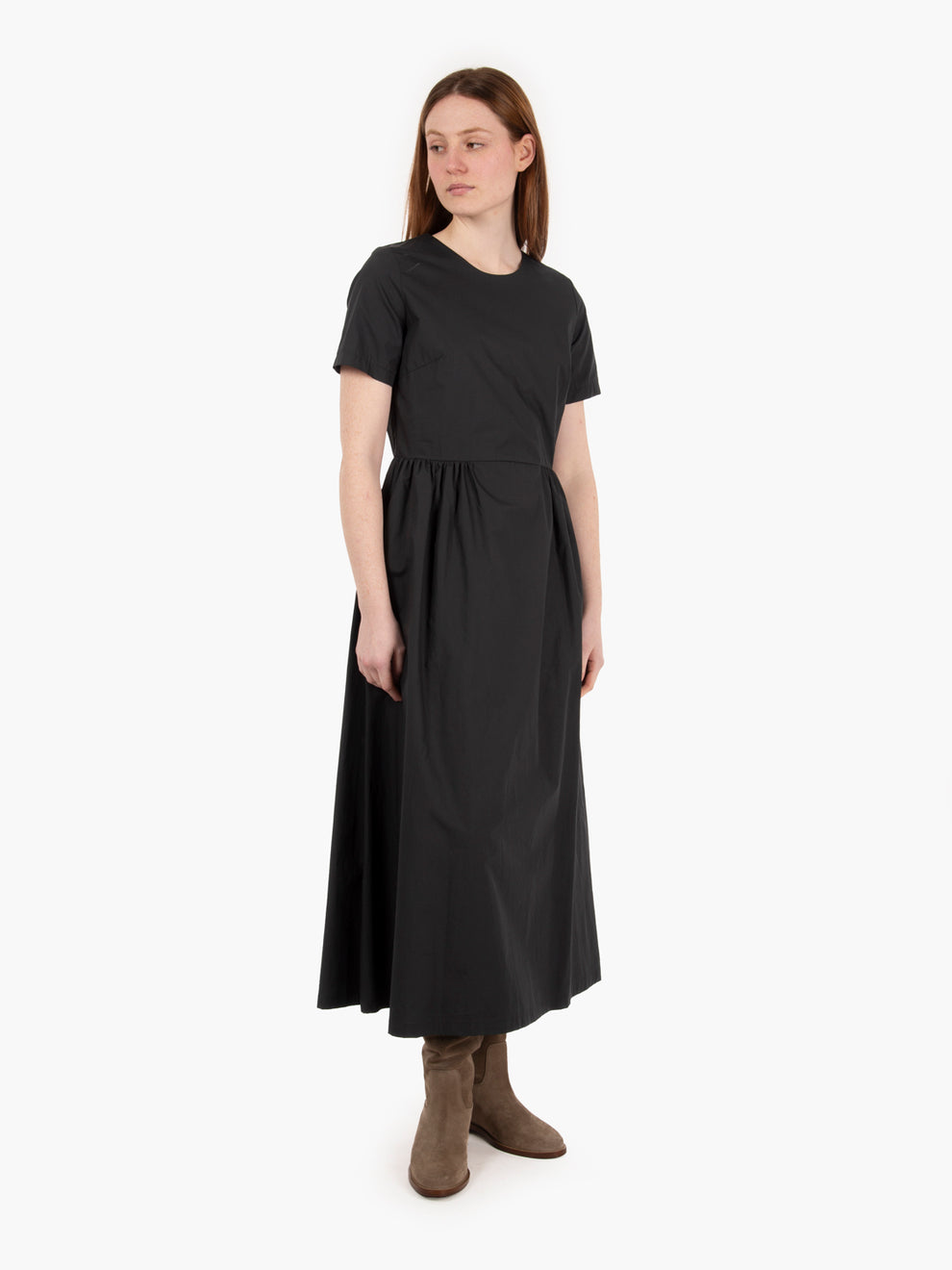 Abito lungo in cotone black
