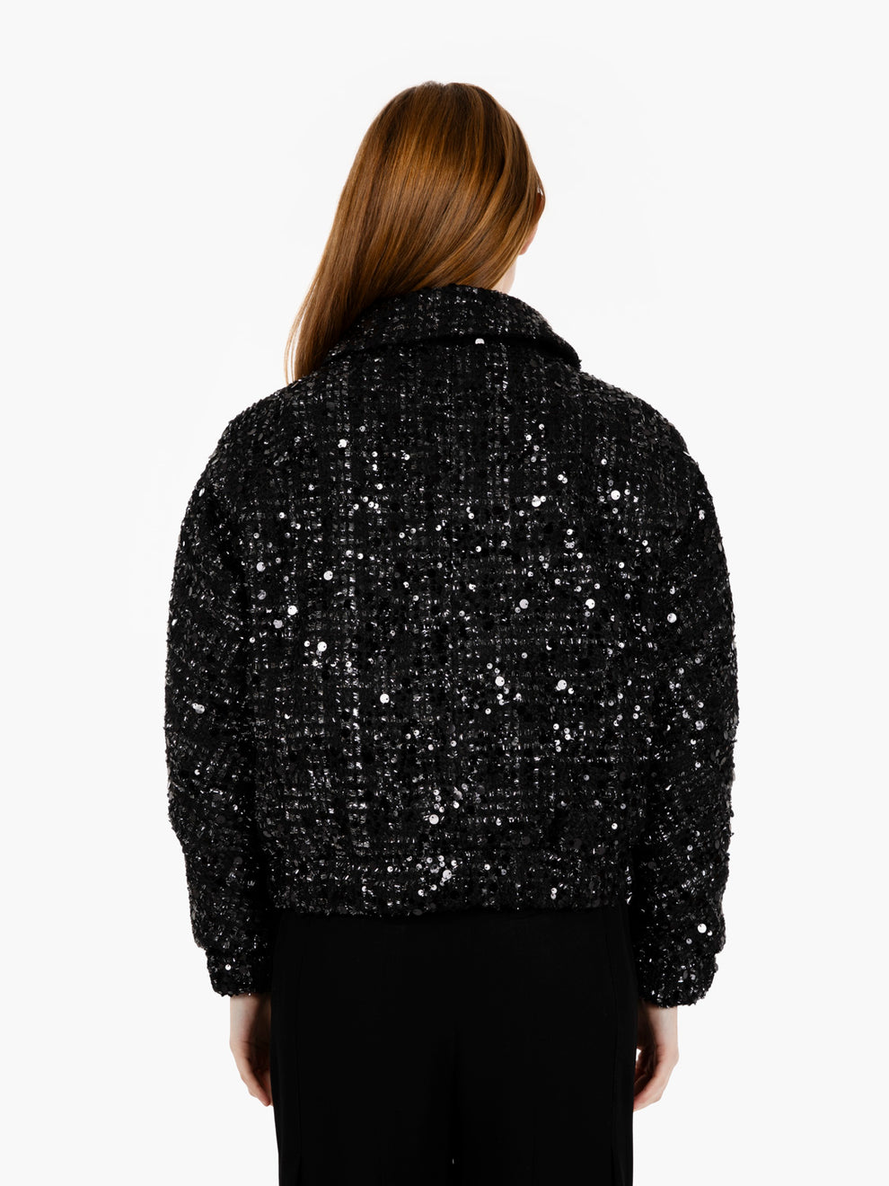 Bomber jacket with down paddinglight black