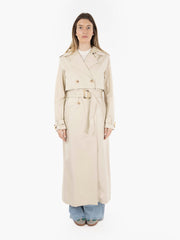 ADD - Double breasted trench coat hay