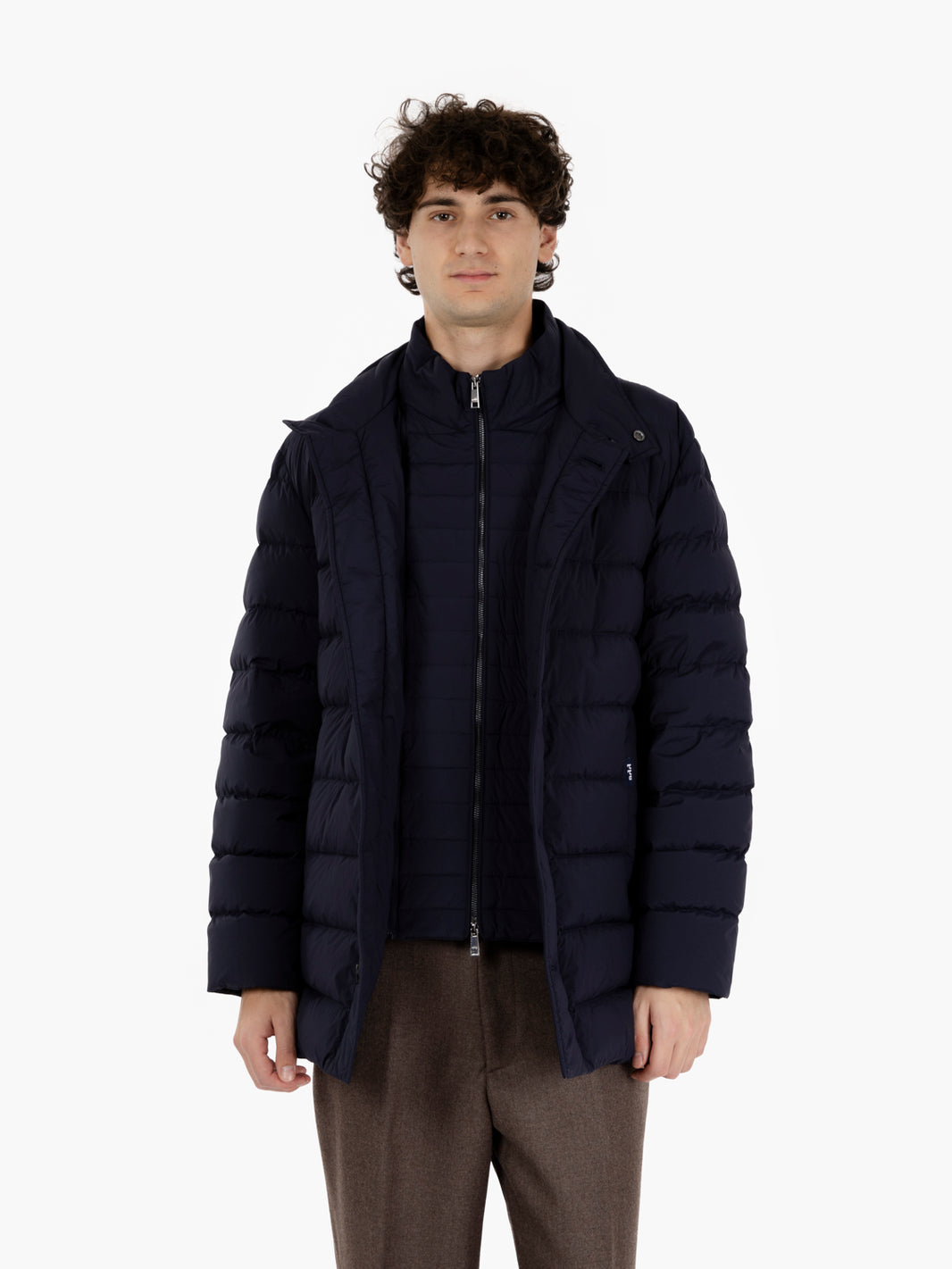 Down Coat detachable pacific blue
