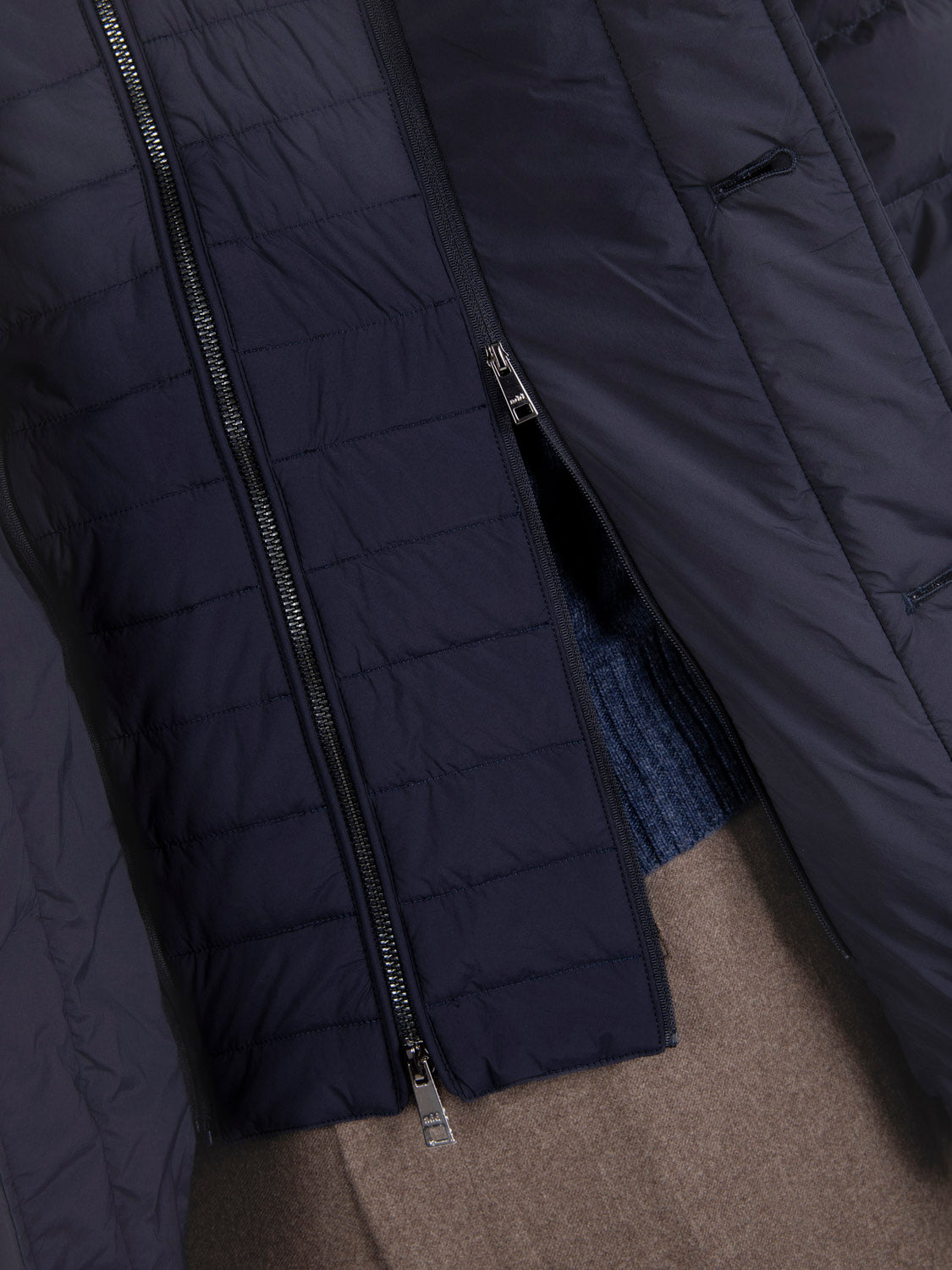 Down Coat detachable pacific blue