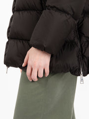 ADD - Hooded down jacket noir