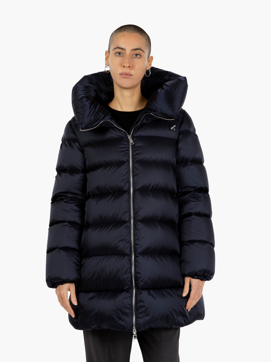 Hoodie down jacket pacific blue