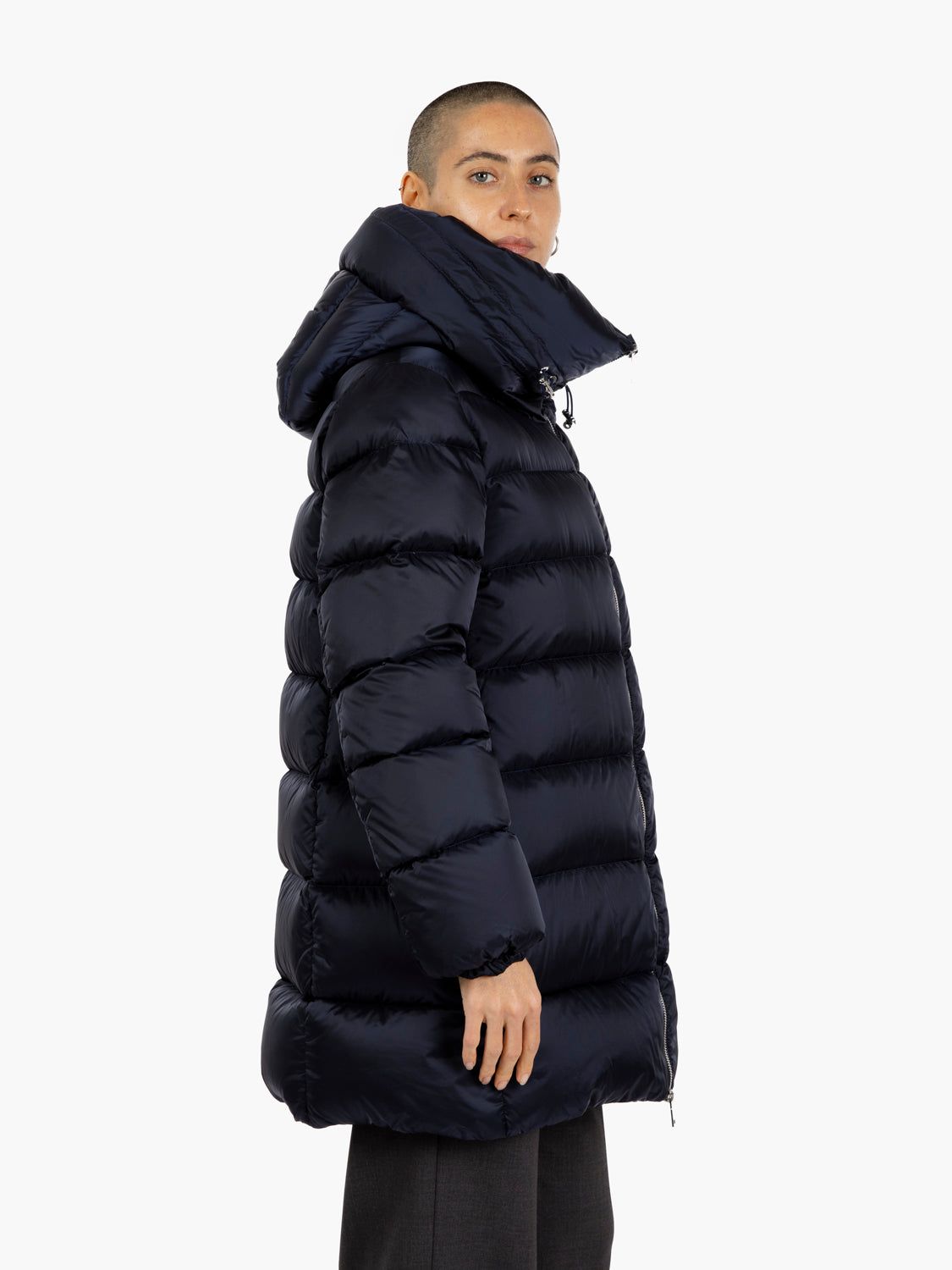 Hoodie down jacket pacific blue