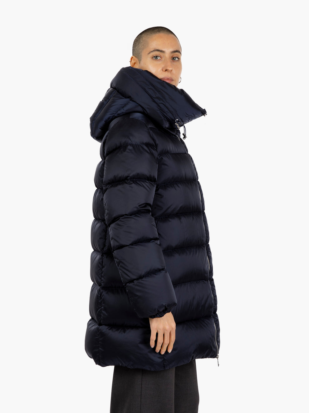 Hoodie down jacket pacific blue
