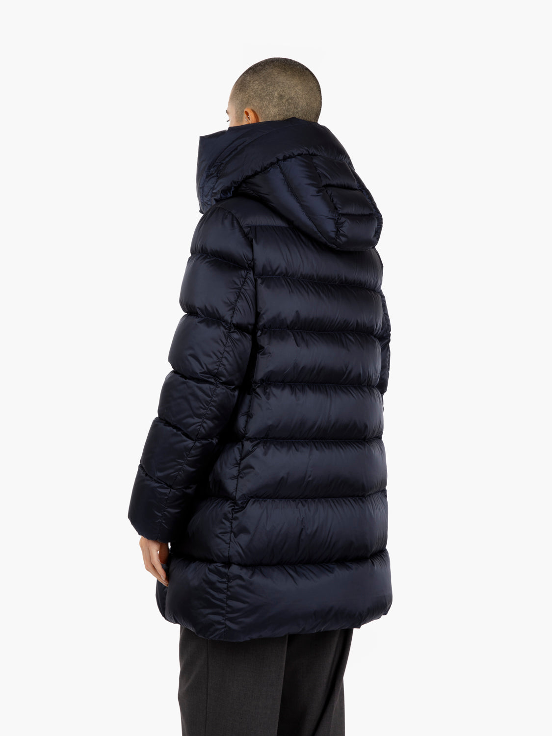 Hoodie down jacket pacific blue