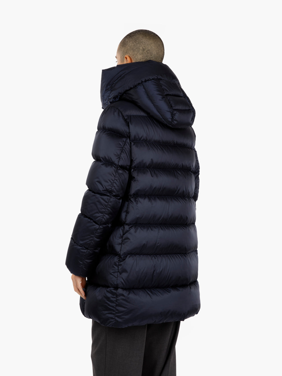 Hoodie down jacket pacific blue