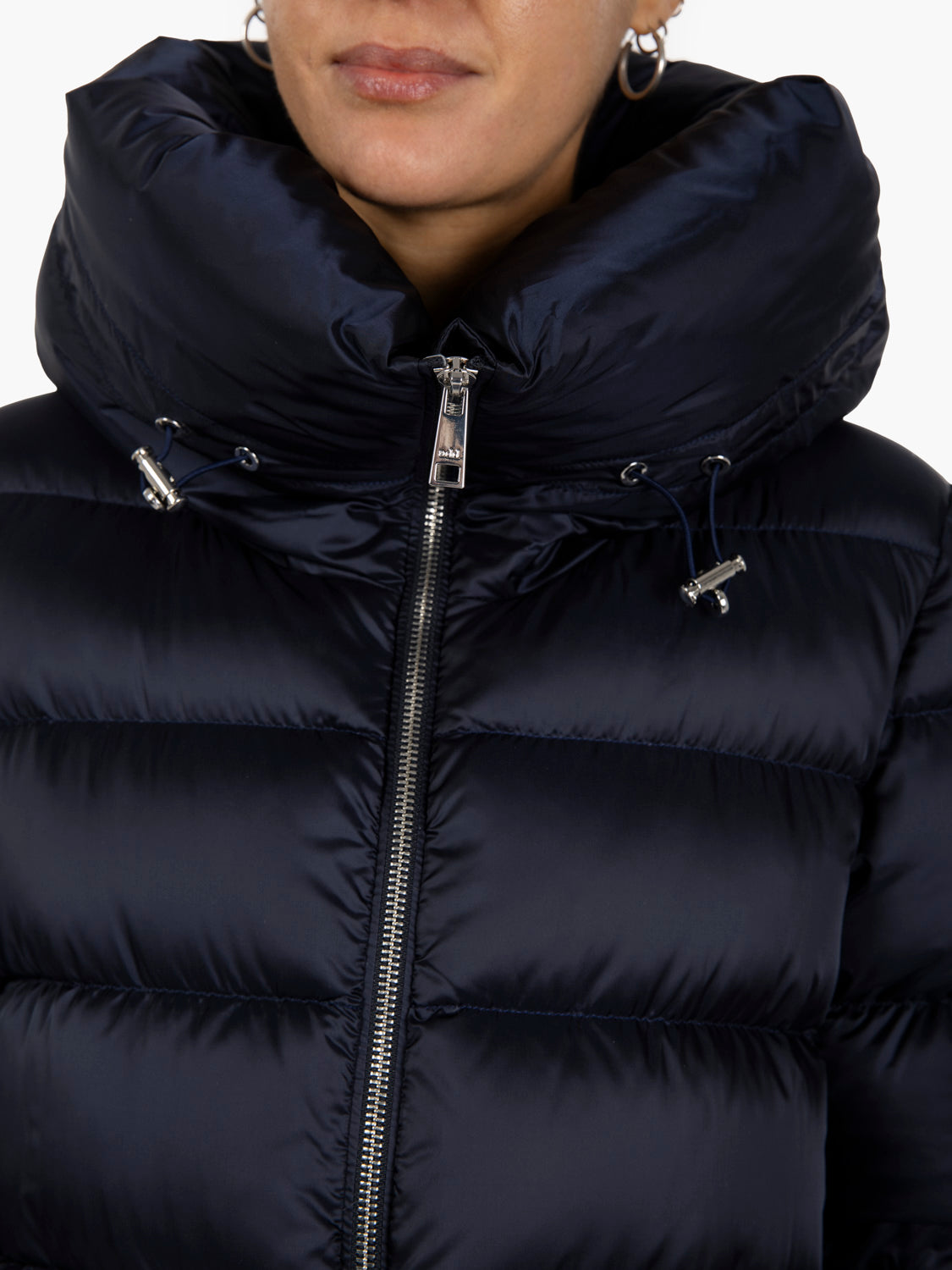 Hoodie down jacket pacific blue