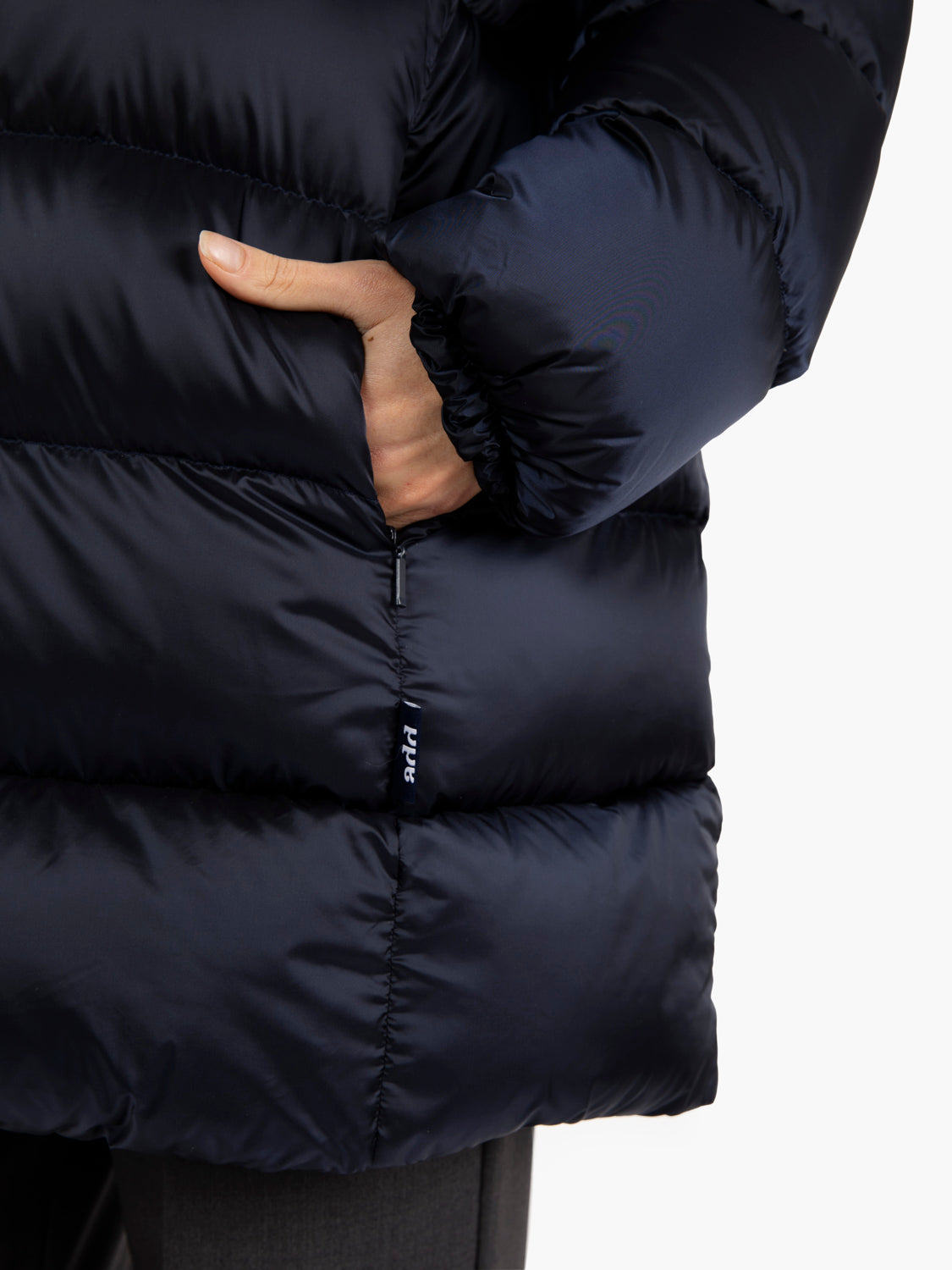 Hoodie down jacket pacific blue