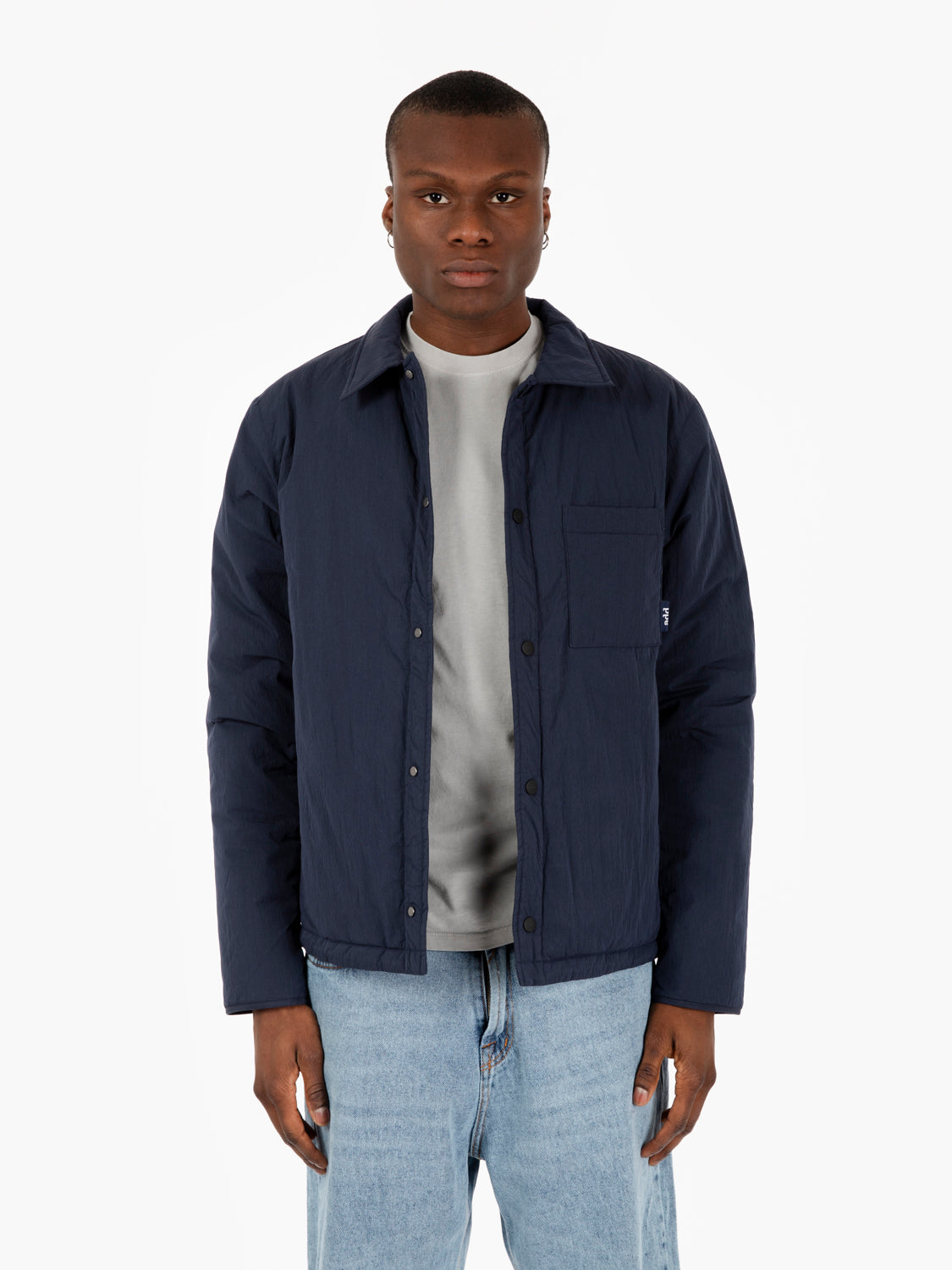 Padded overshirt deep water