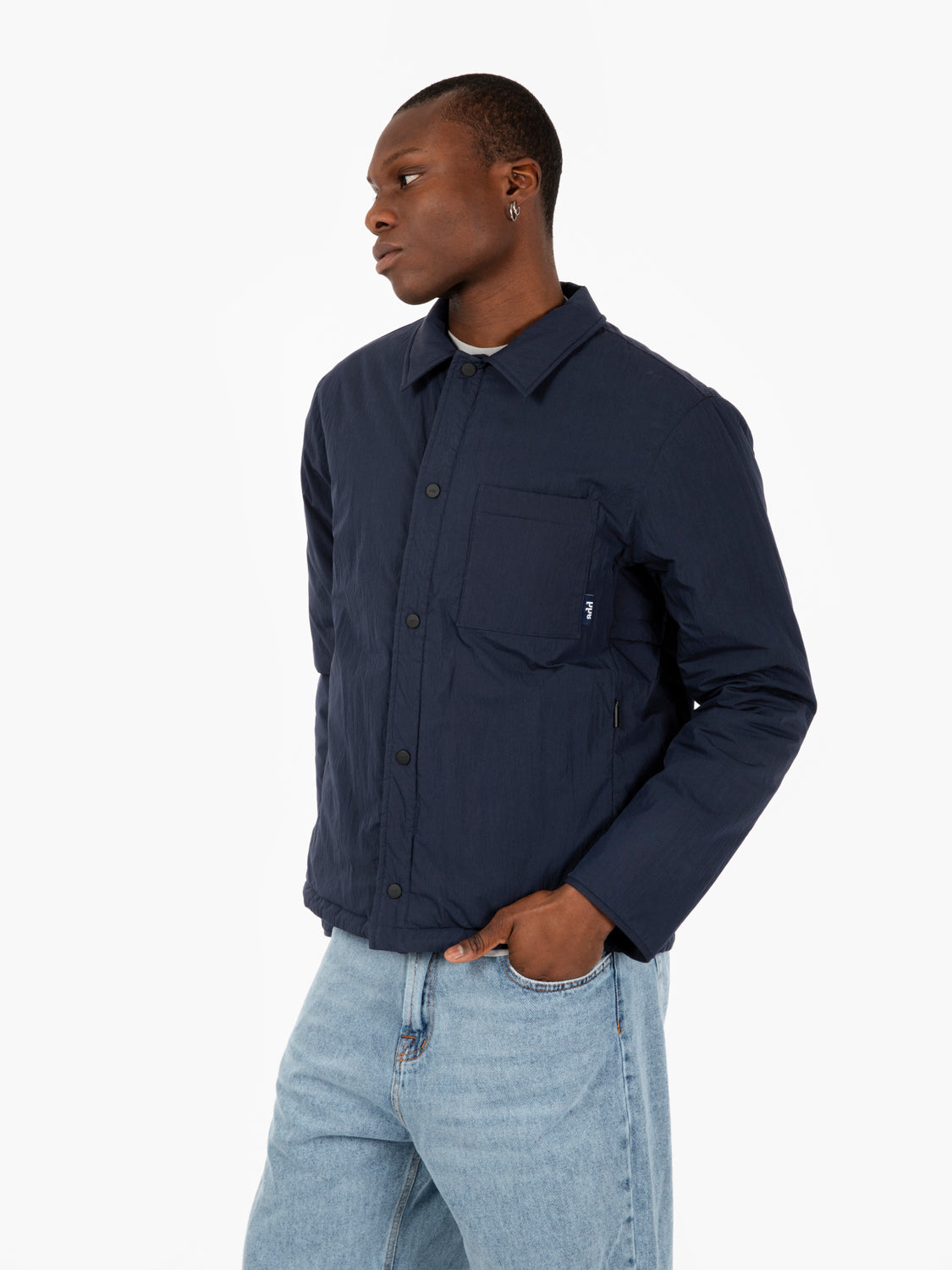 Padded overshirt deep water