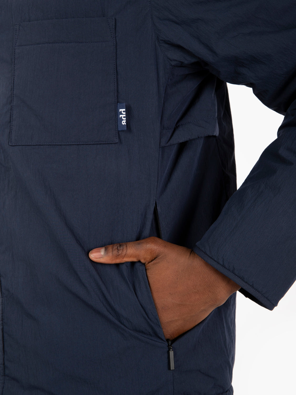 Padded overshirt deep water