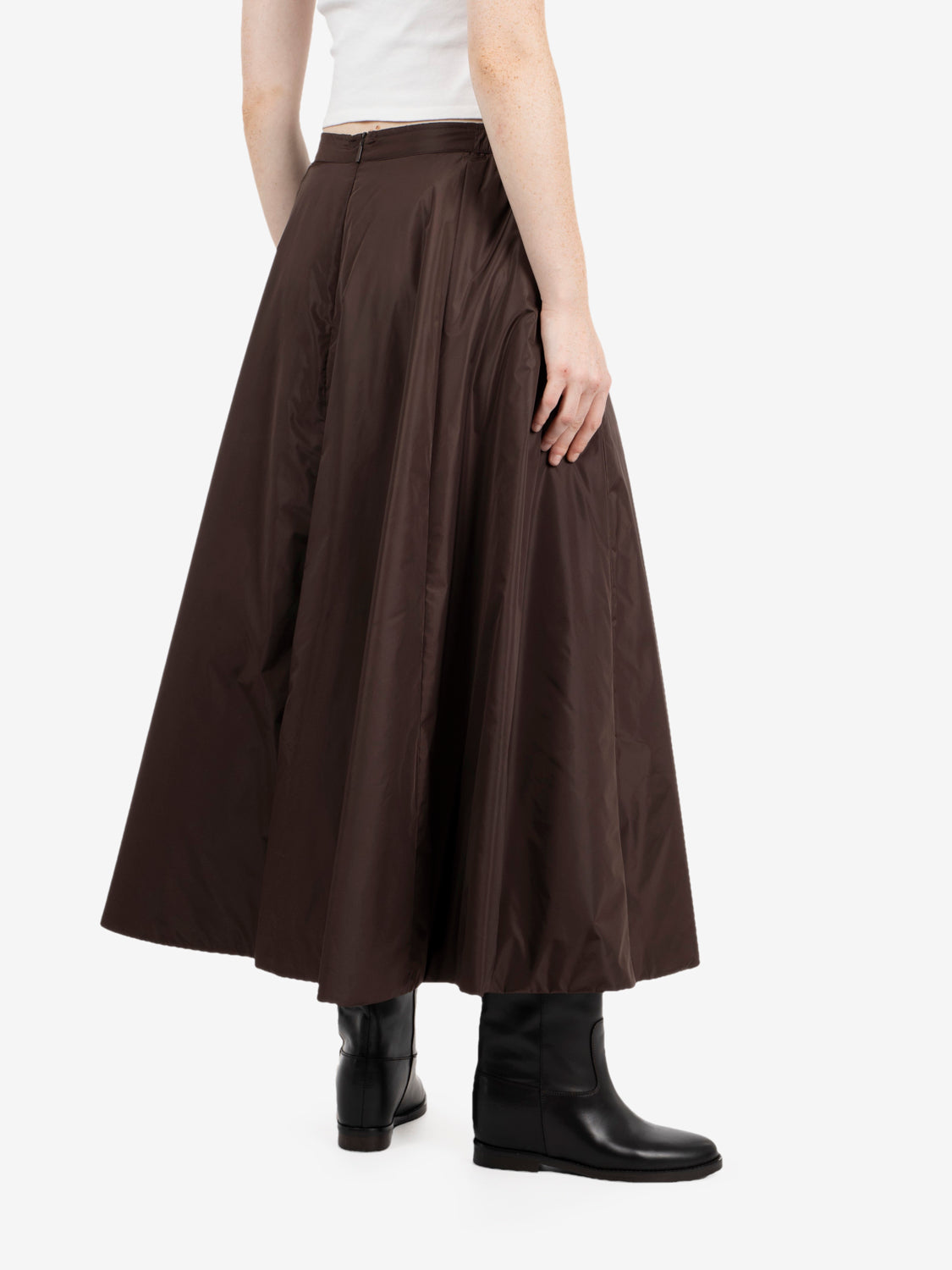 PADDED SKIRT NYLON GLASS BROWN KWA074-NNYG_10
