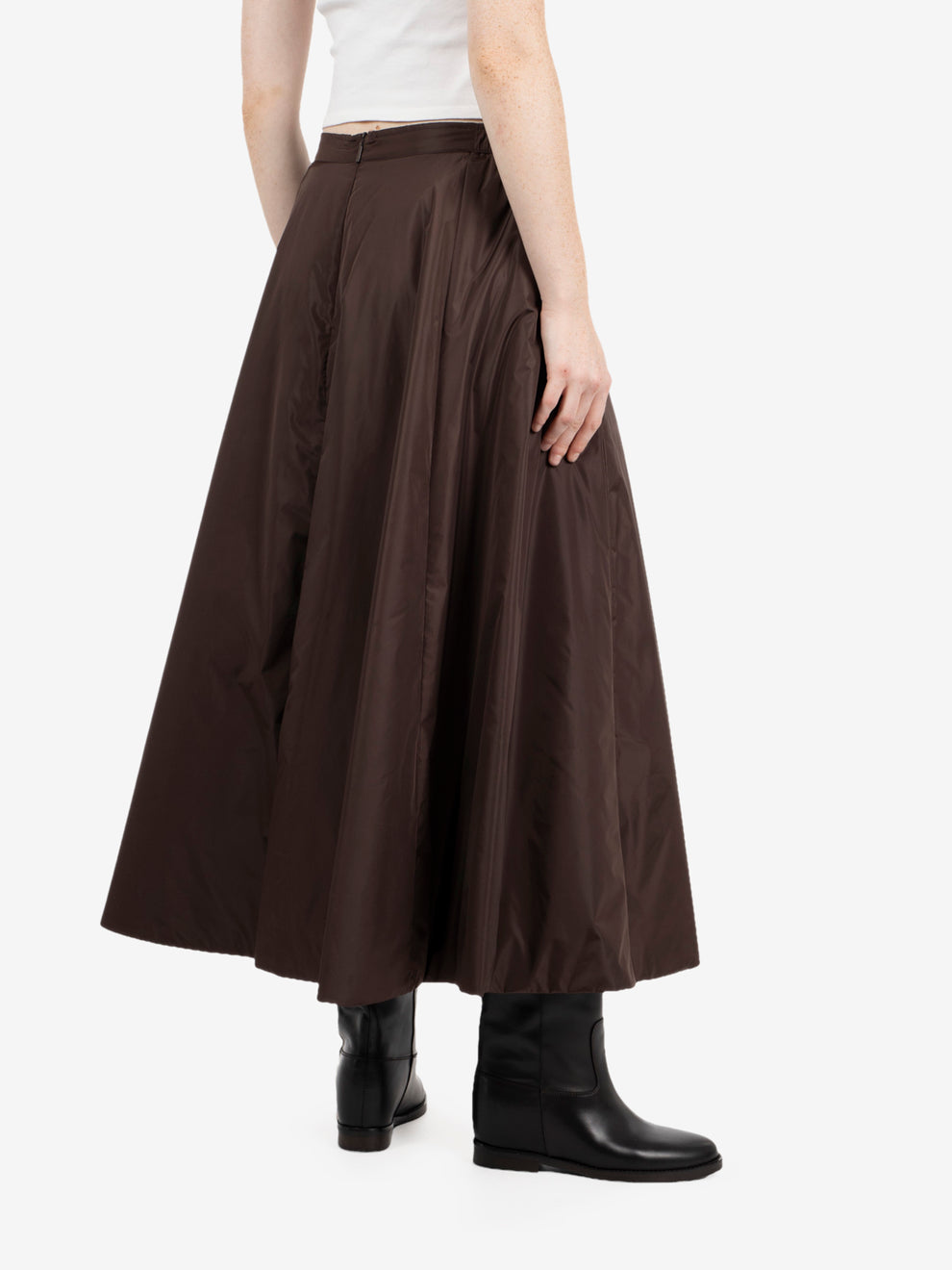 PADDED SKIRT NYLON GLASS BROWN KWA074-NNYG_10