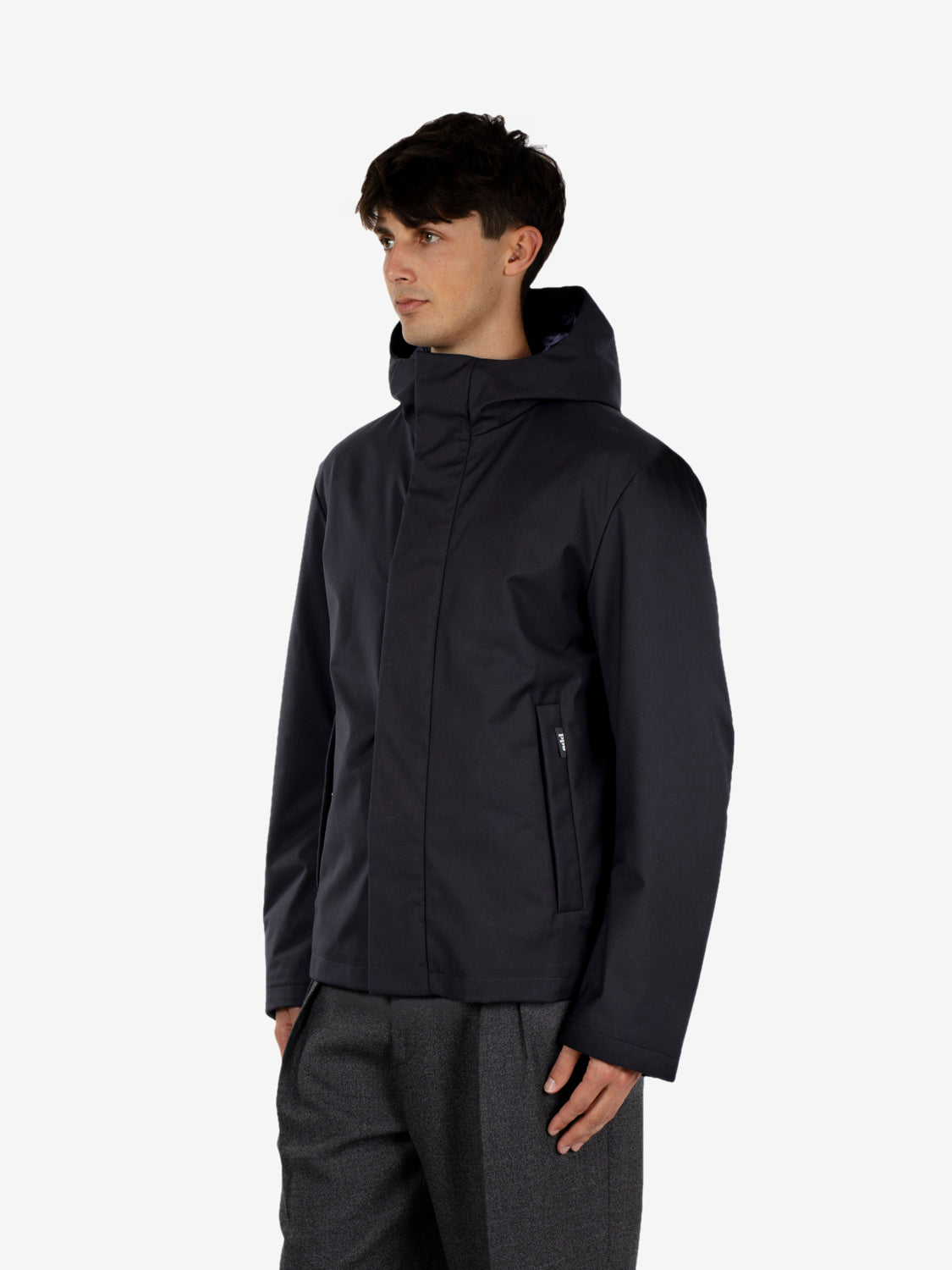 DOWN RAINPROOF JACKET WITH HOOD NAVY BLUE GMA940-PSH3_20