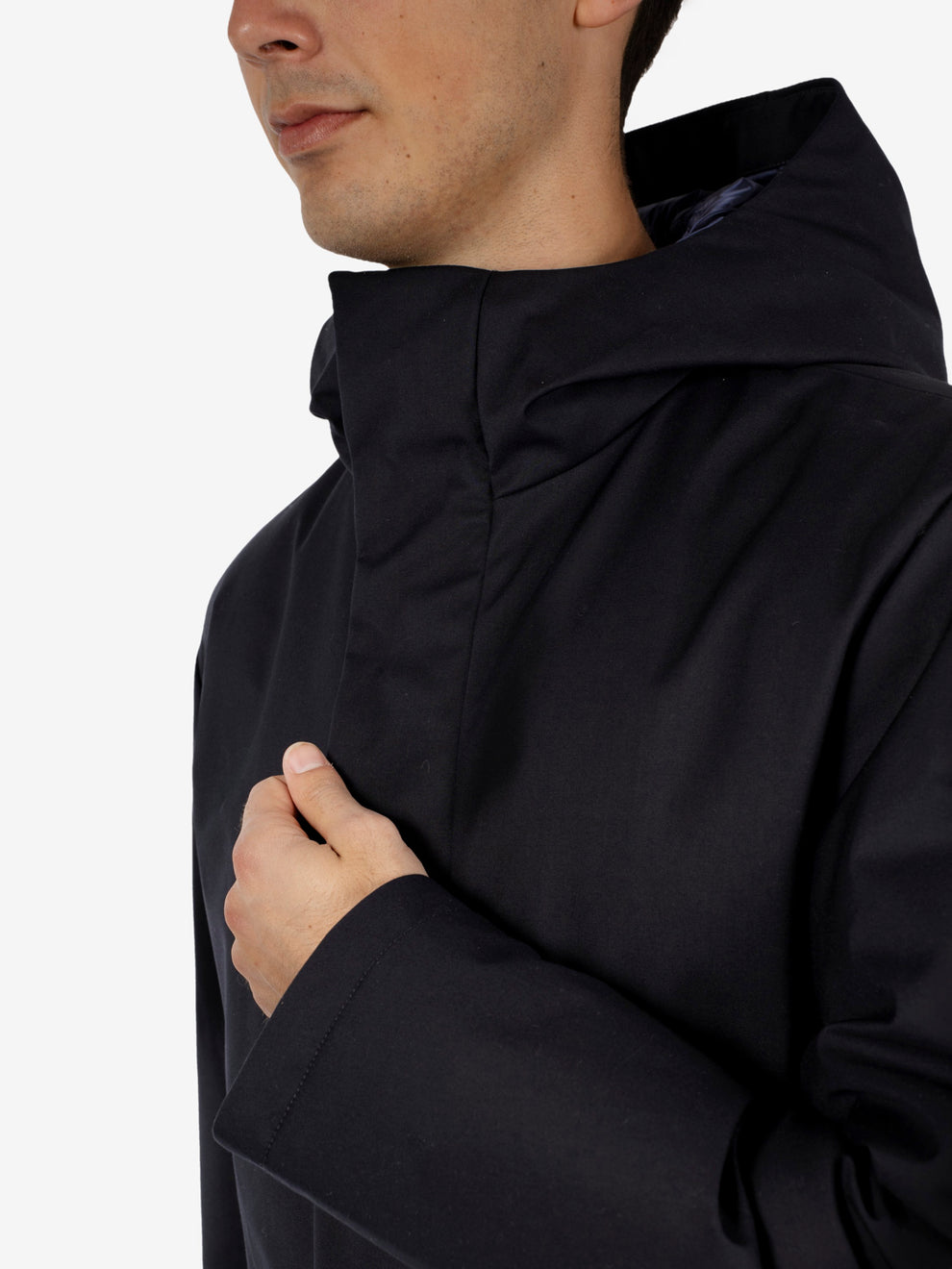 DOWN RAINPROOF JACKET WITH HOOD NAVY BLUE GMA940-PSH3_20