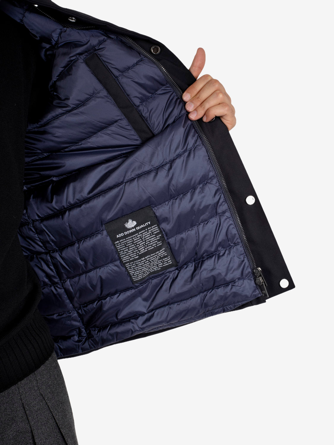 DOWN RAINPROOF JACKET WITH HOOD NAVY BLUE GMA940-PSH3_20