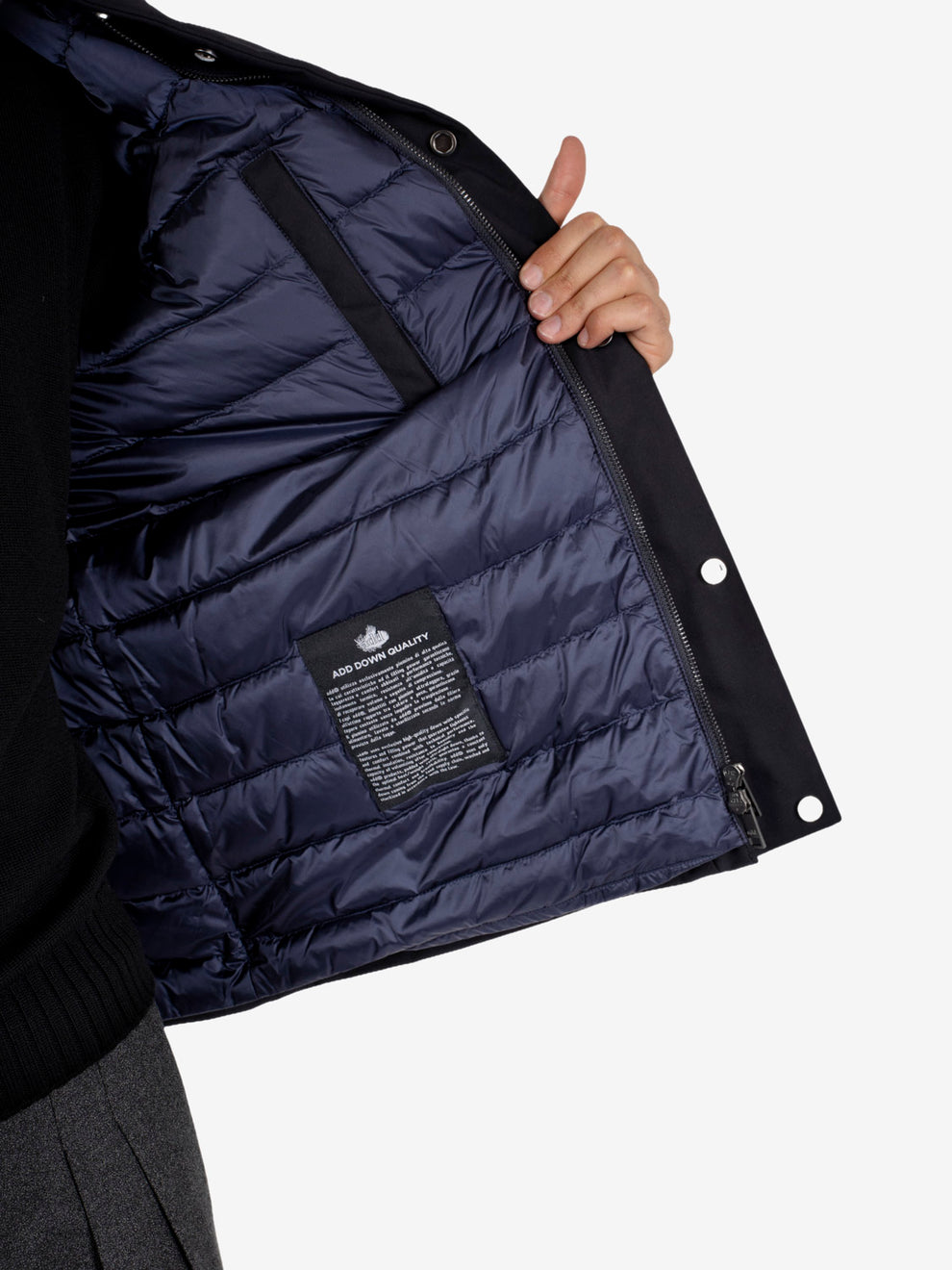 DOWN RAINPROOF JACKET WITH HOOD NAVY BLUE GMA940-PSH3_20