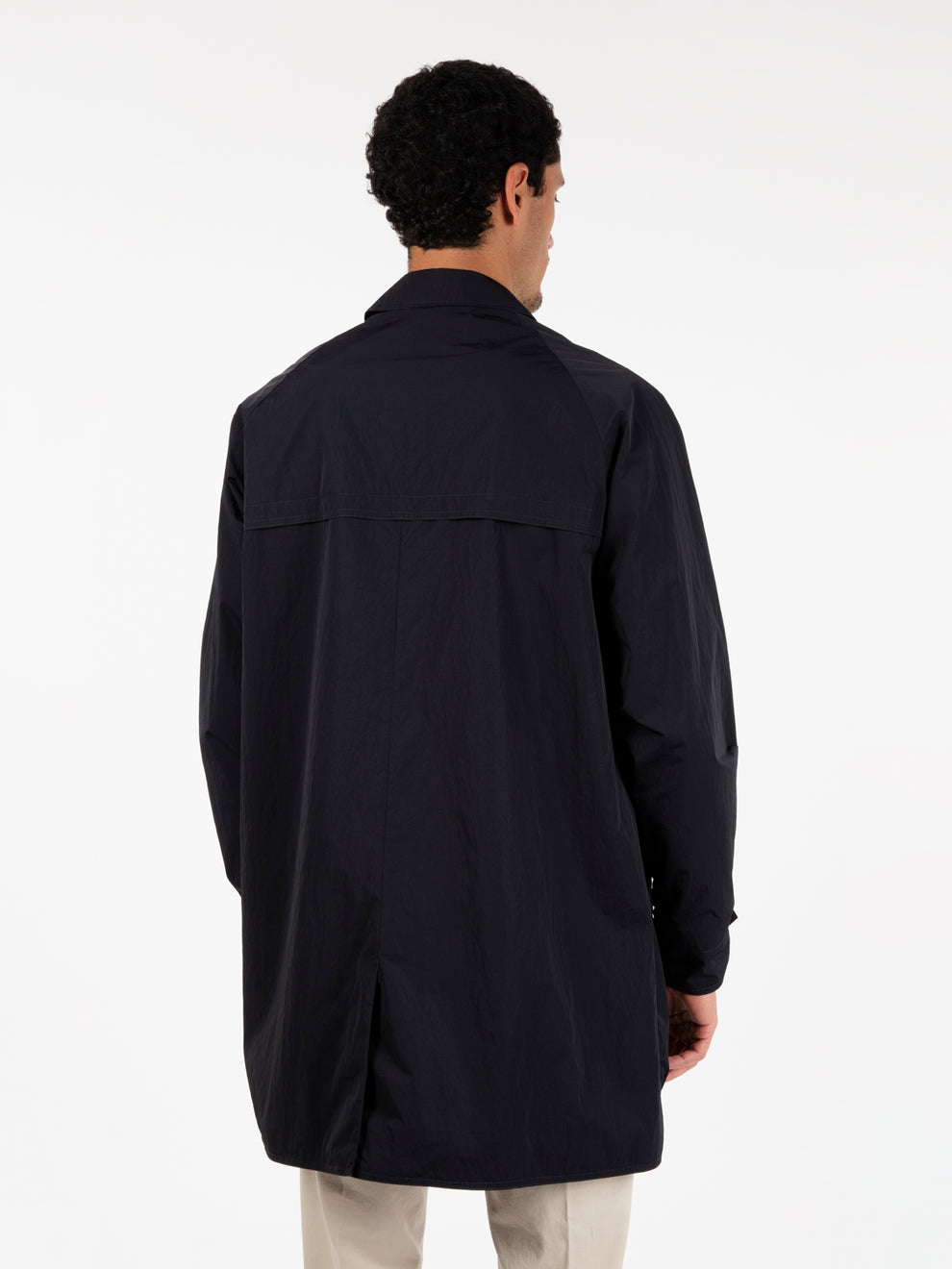 Japanese 2 navy blue trench coat