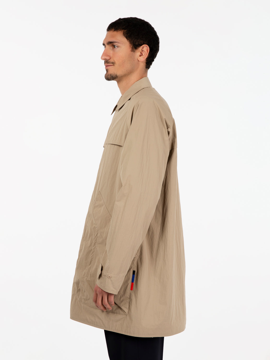 Beige Japanese double-face trench coat