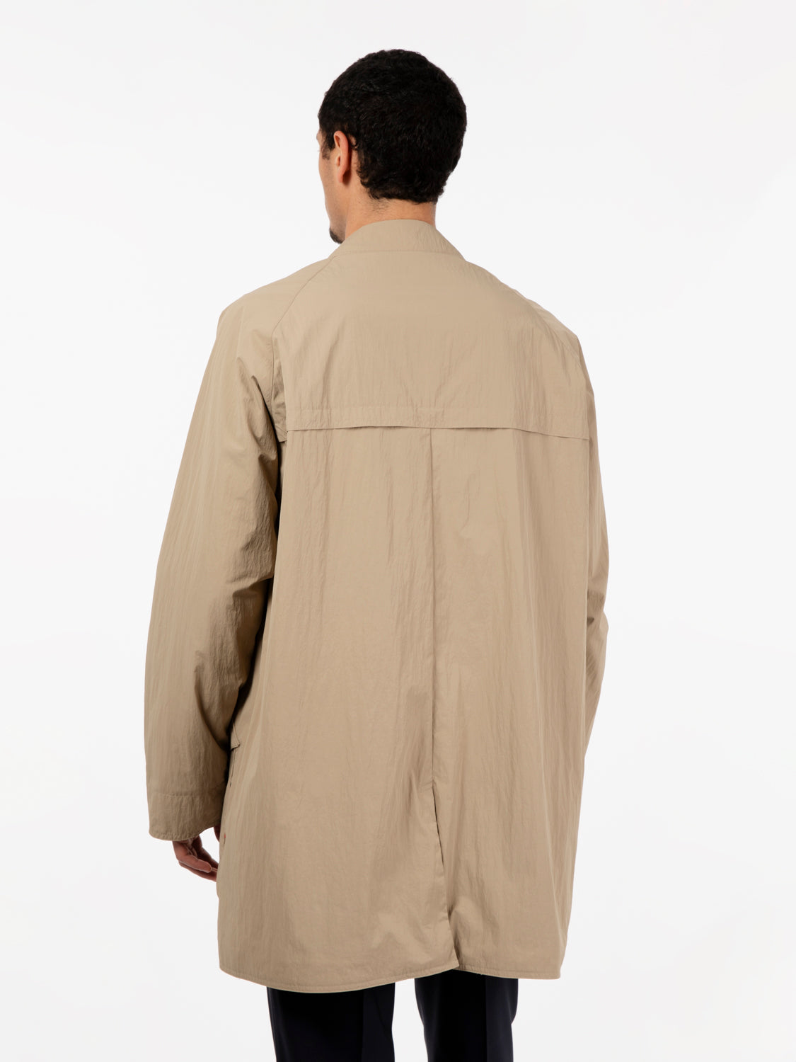 Beige Japanese double-face trench coat