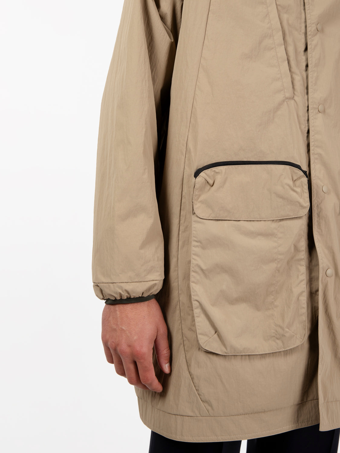 Beige Japanese double-face trench coat