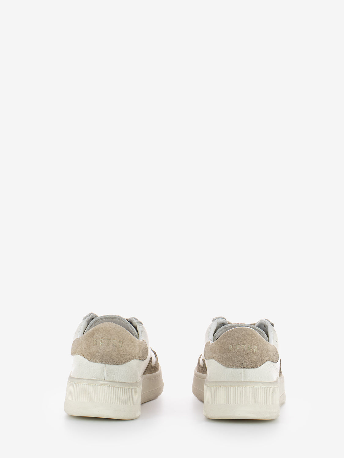 Sneakers Saturno basic bicolor ivory / ochre