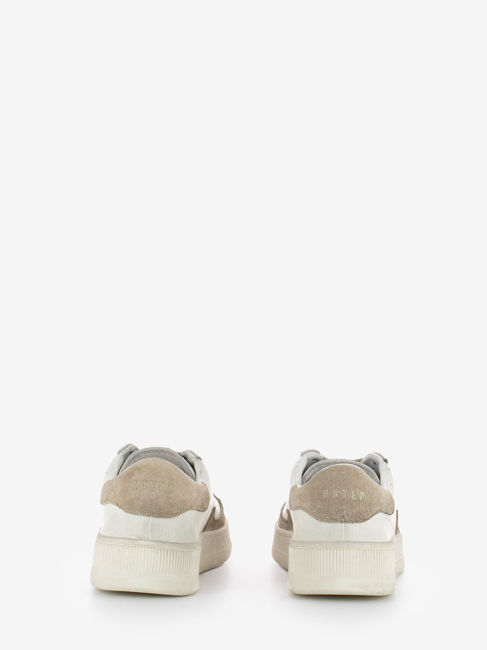 Sneakers Saturno basic bicolor ivory / ochre