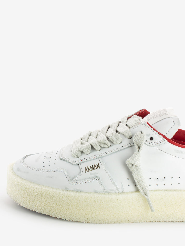 AKMAN - Calf white / red vintage