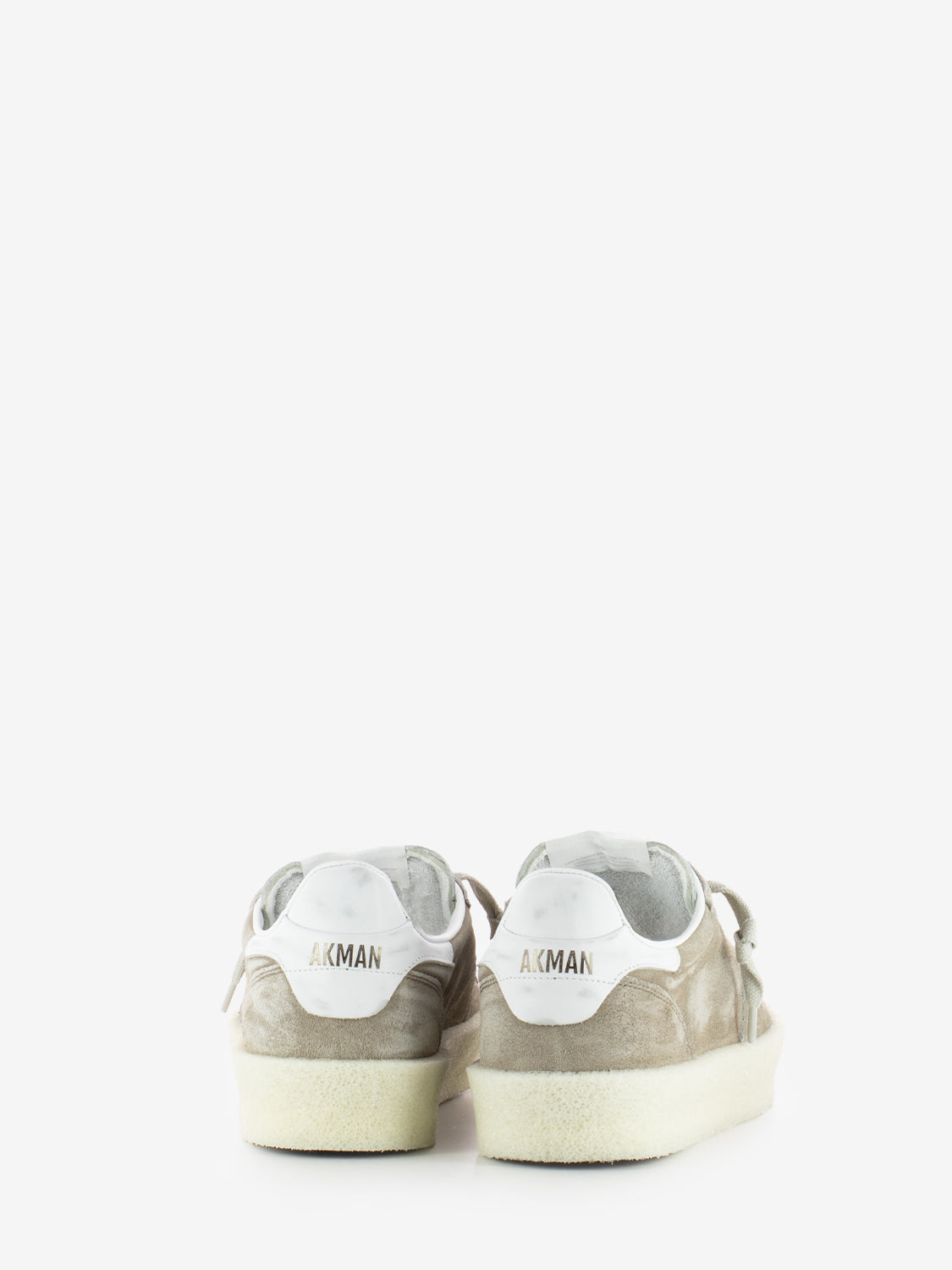 Suede delavè ardesia / calf white