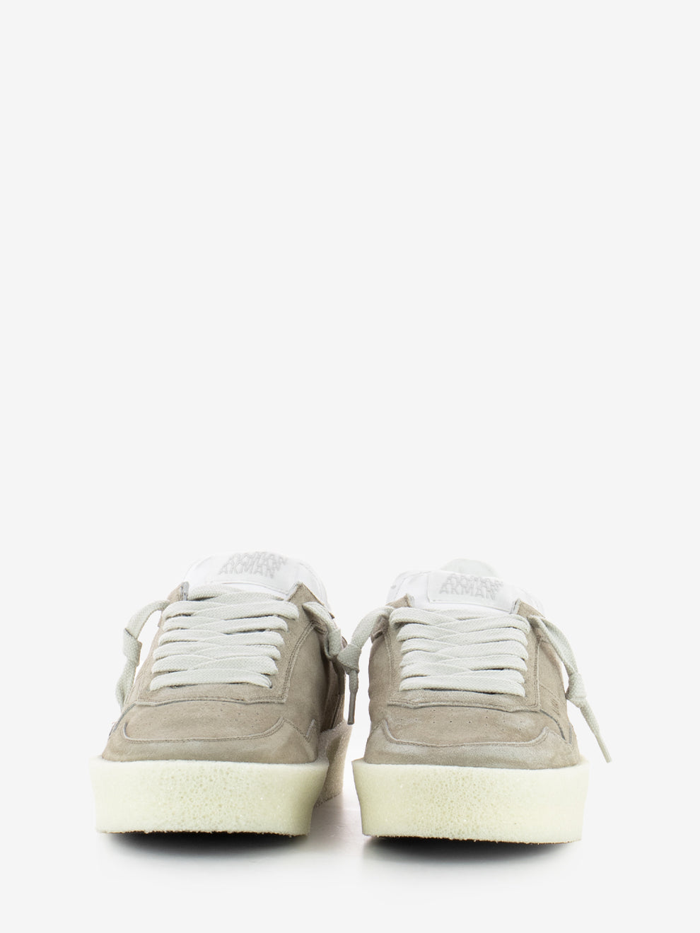 Suede delavè ardesia / calf white