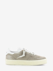 AKMAN - Suede delavè calf ardesia / white