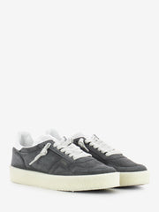 AKMAN - Suede delavè calf black / white