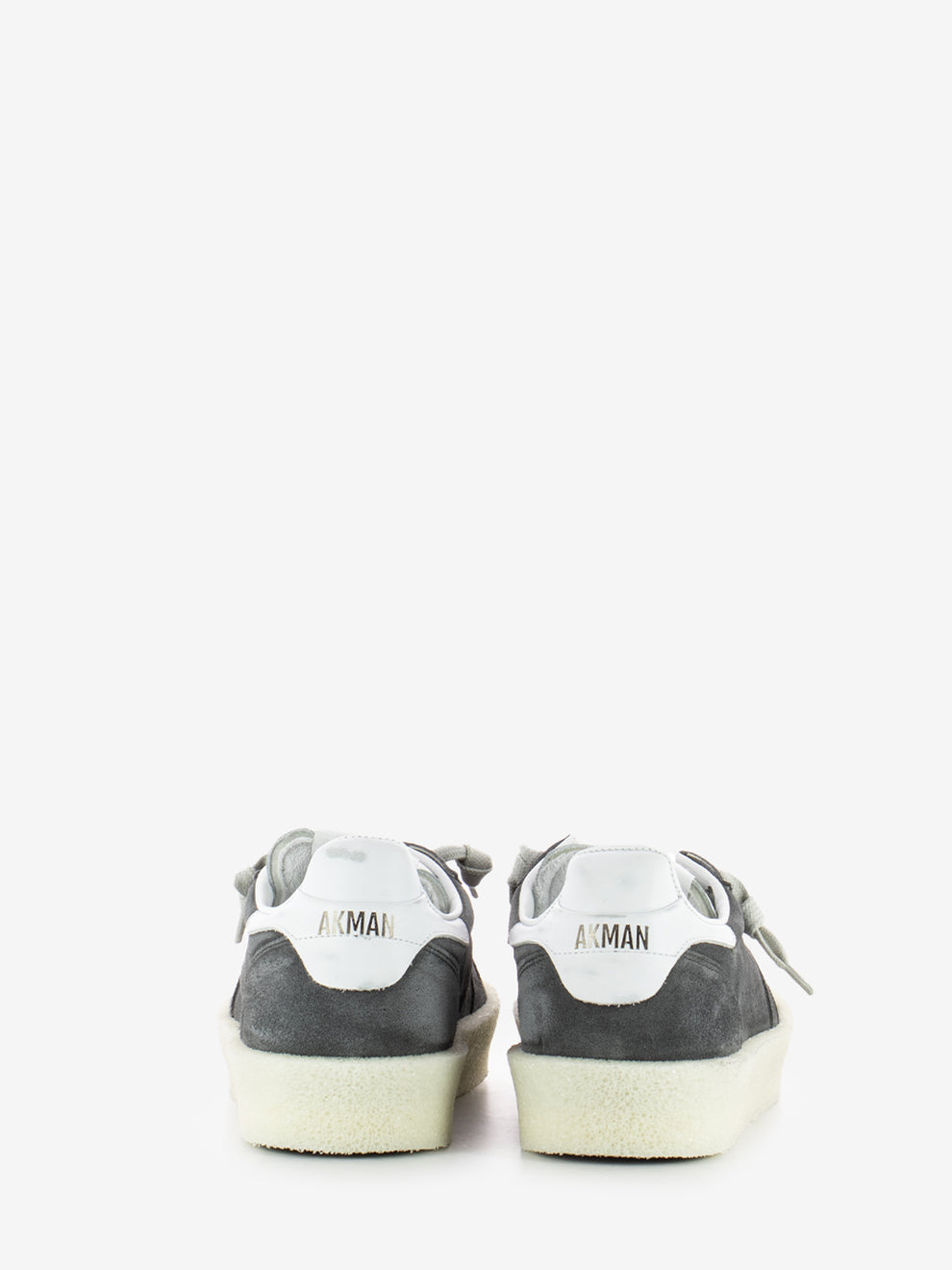Suede delavè calf black / white