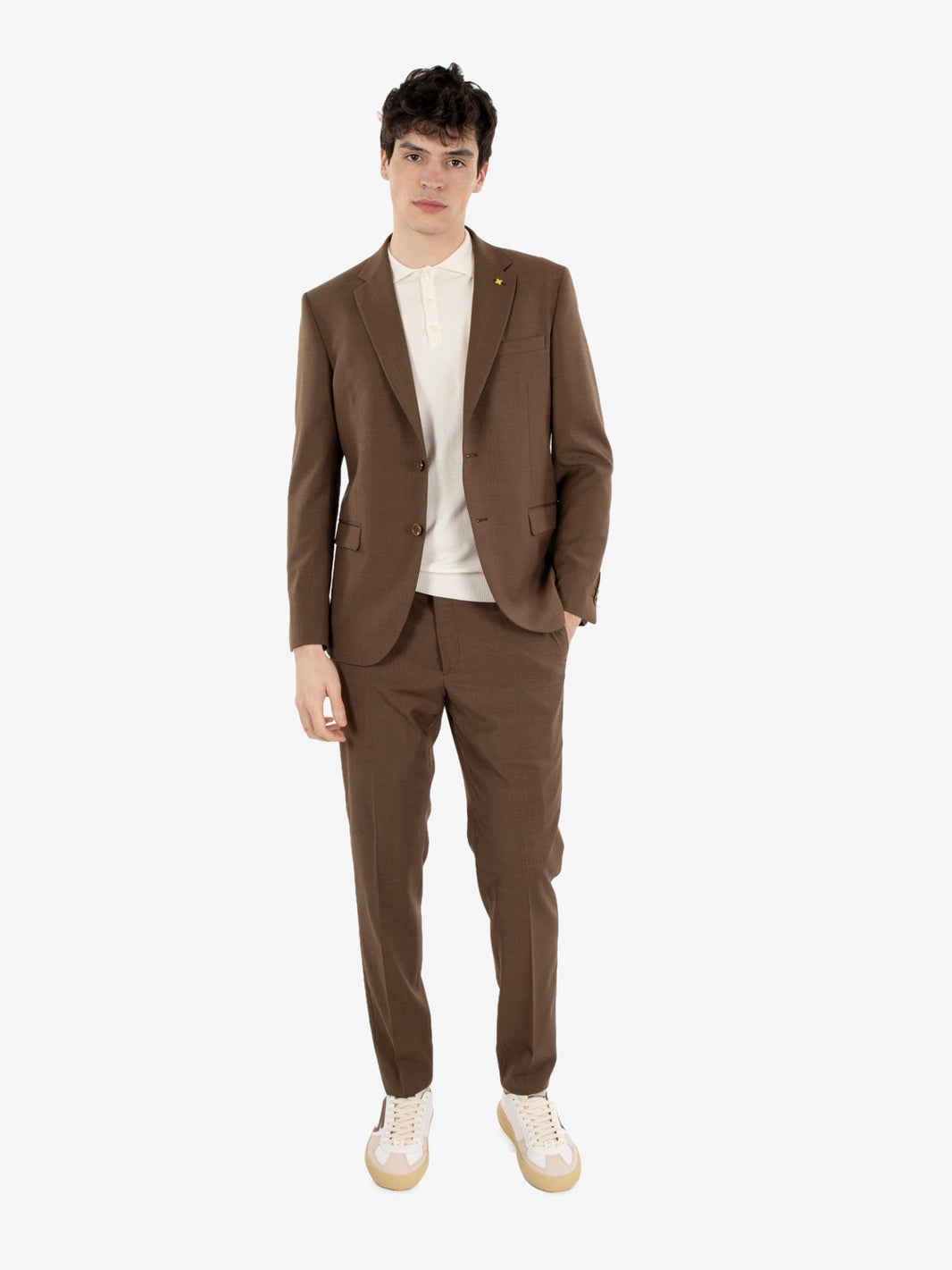 Abito fresco di lana moro