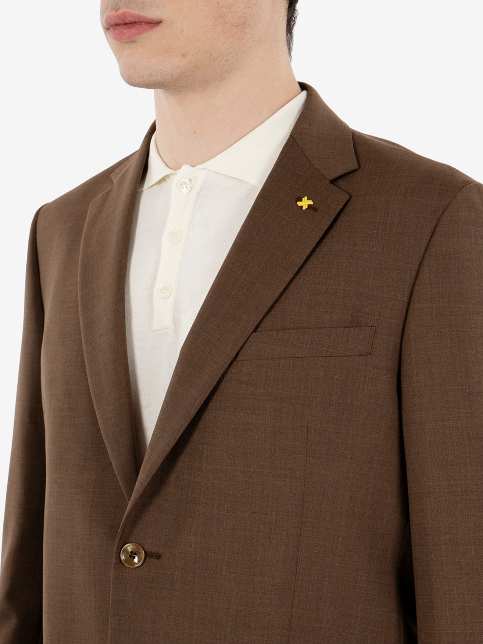 Abito fresco di lana moro