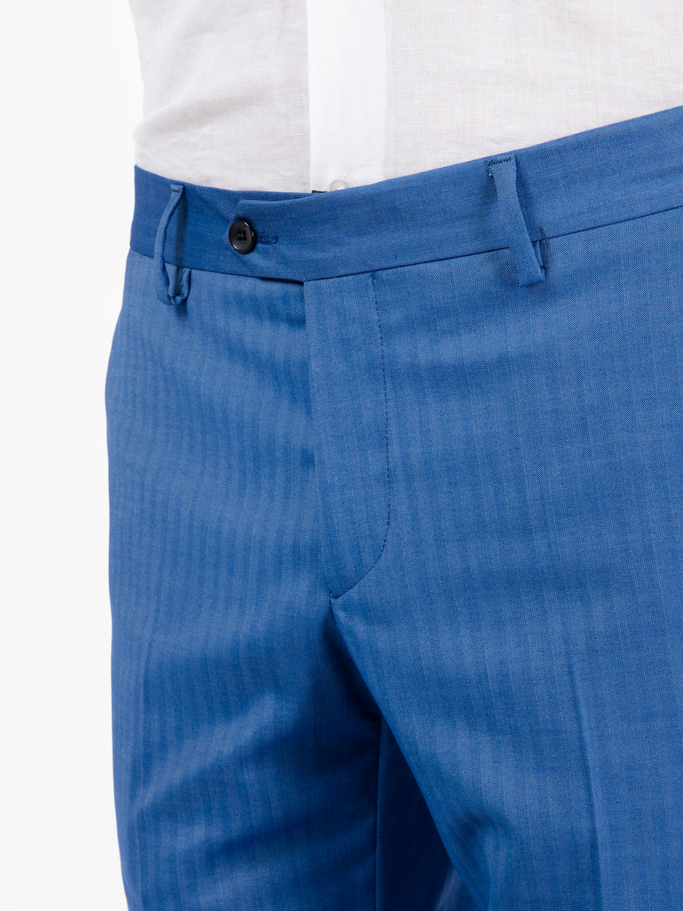 Abito gessato azzurro