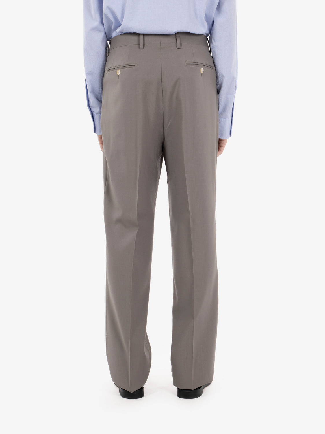 Abito over doppiopetto tortora