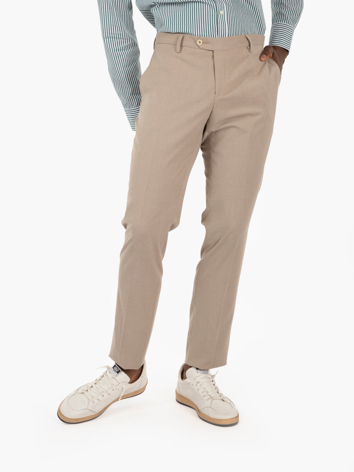 Abito poliviscosa beige