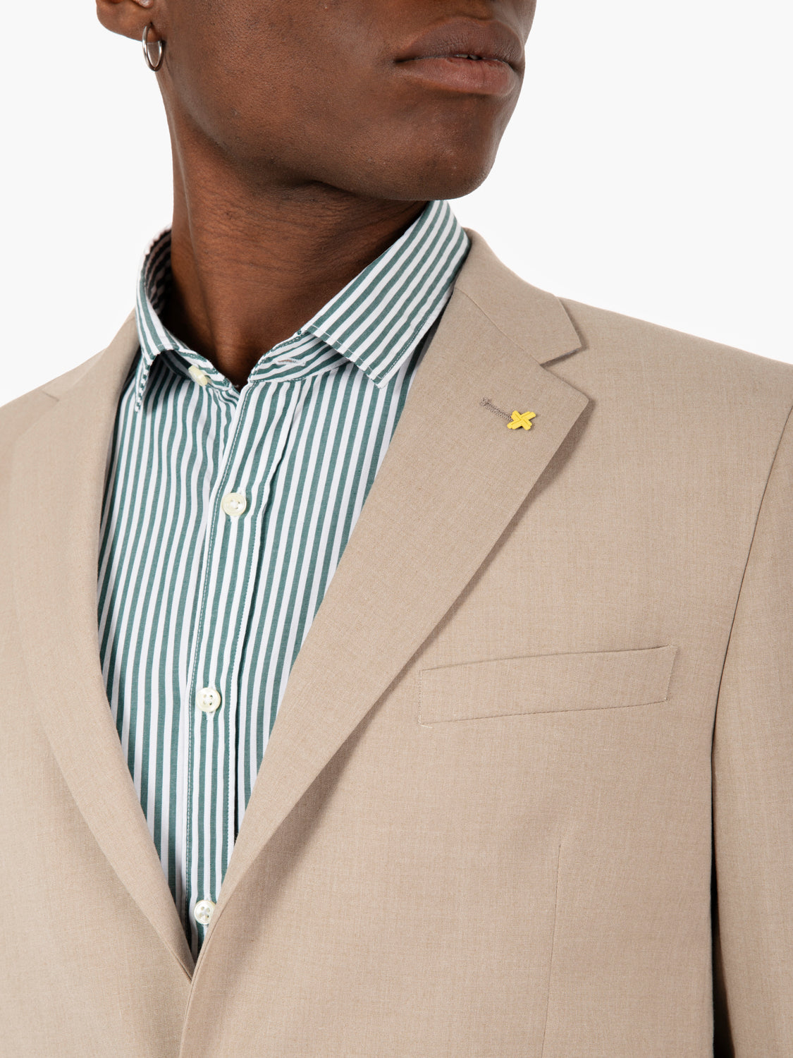Abito poliviscosa beige