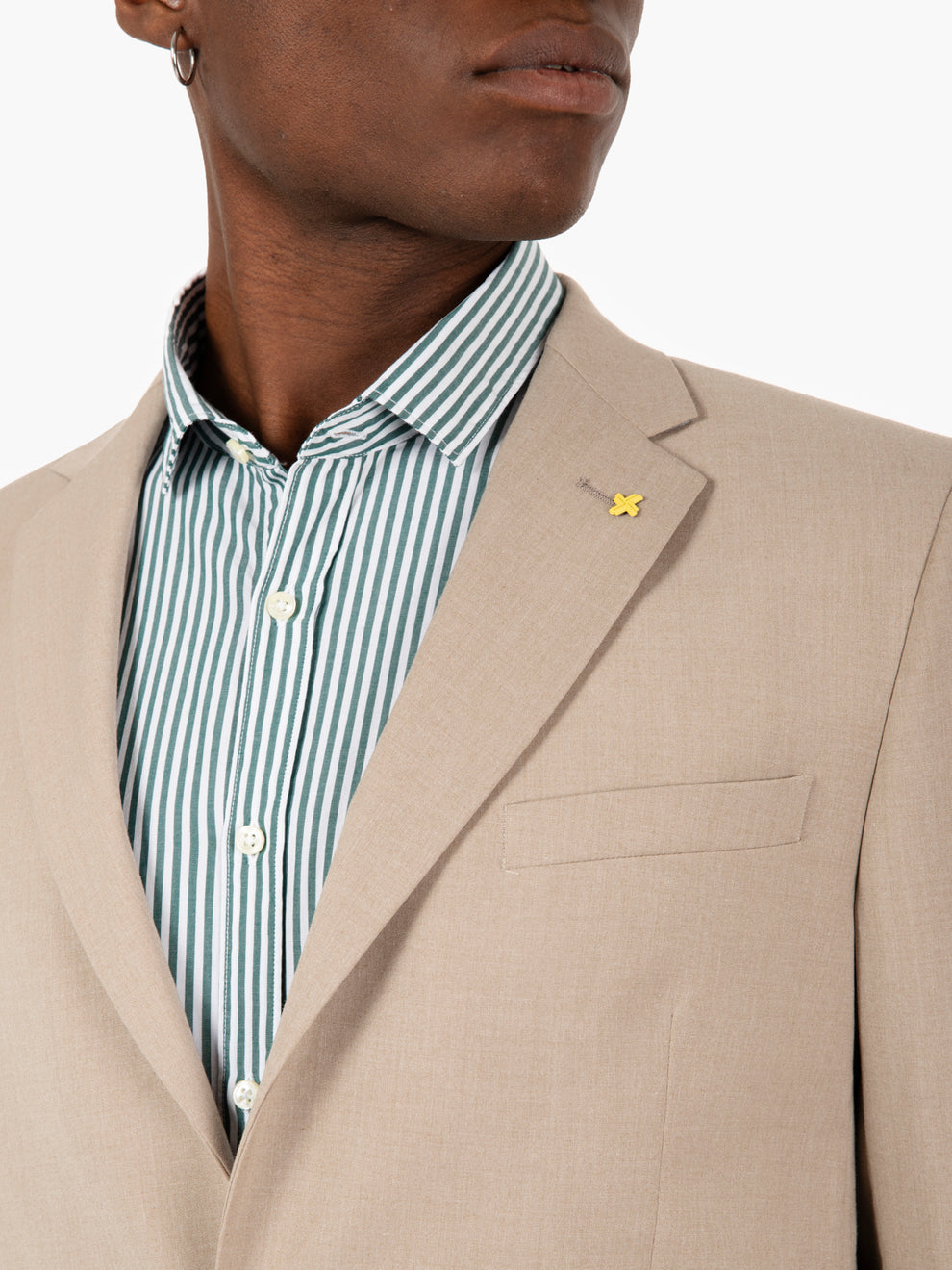 Abito poliviscosa beige