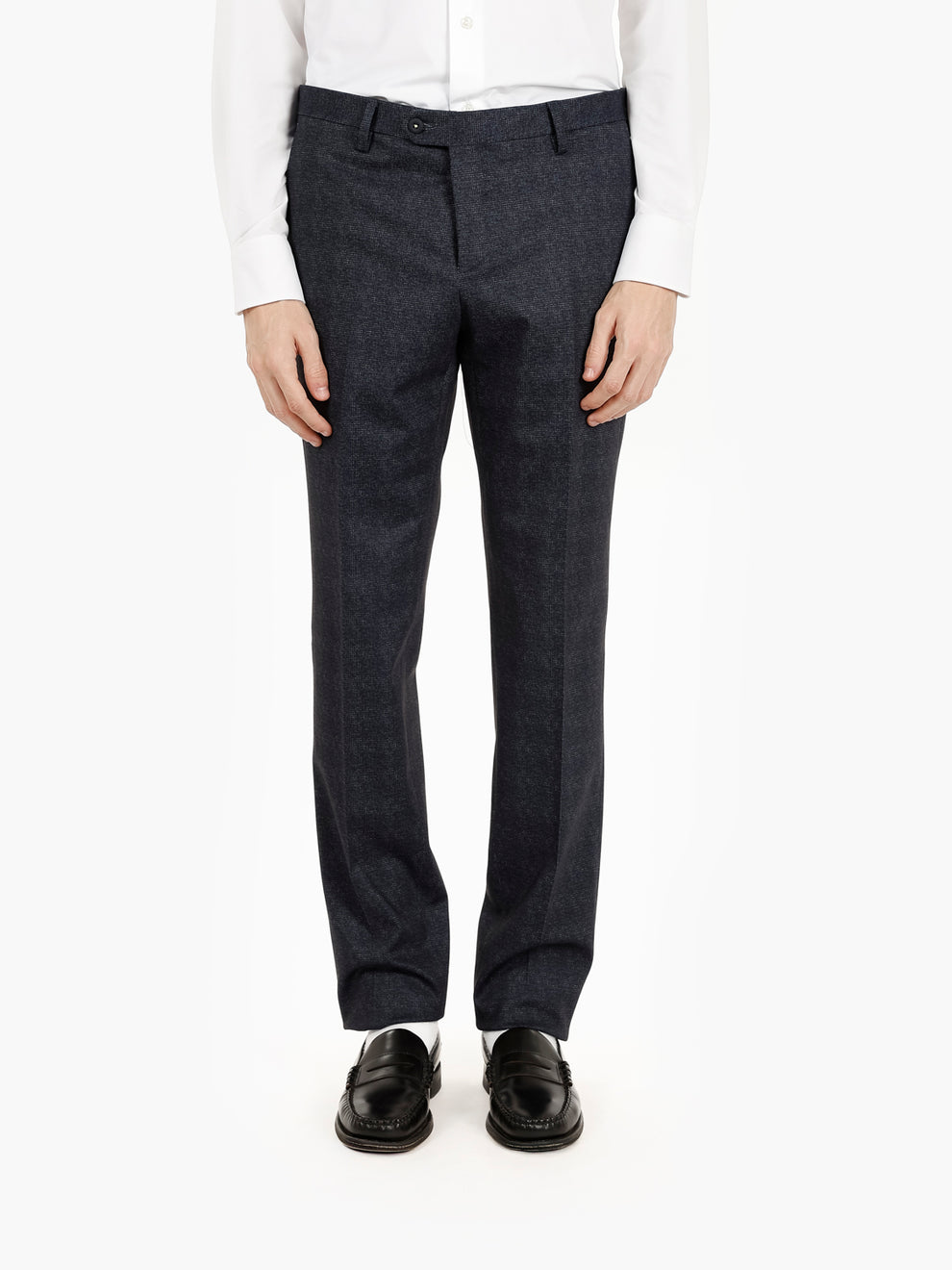 Abito stretch in misto viscosa blu