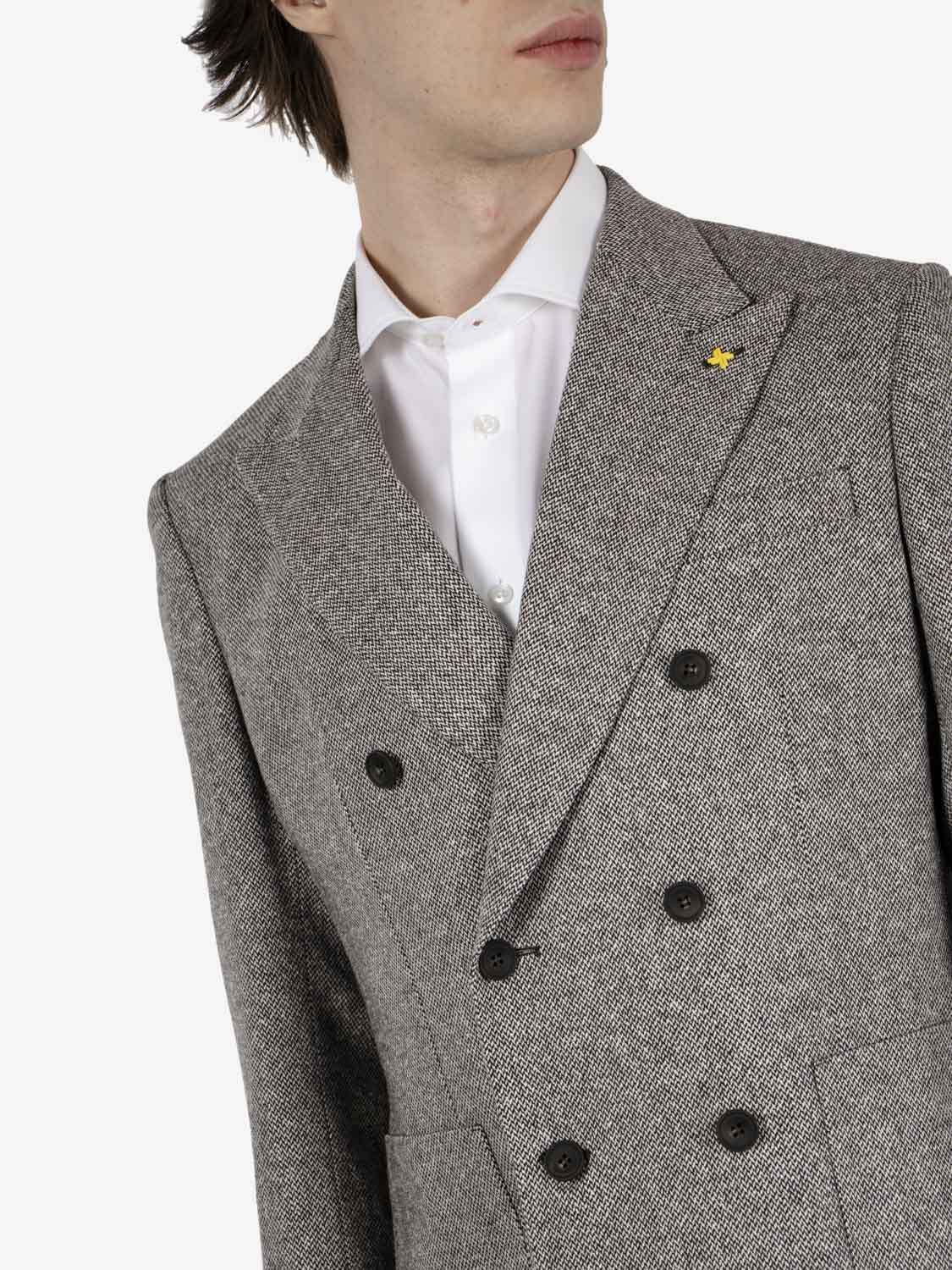 Blazer doppiopetto beige / moro