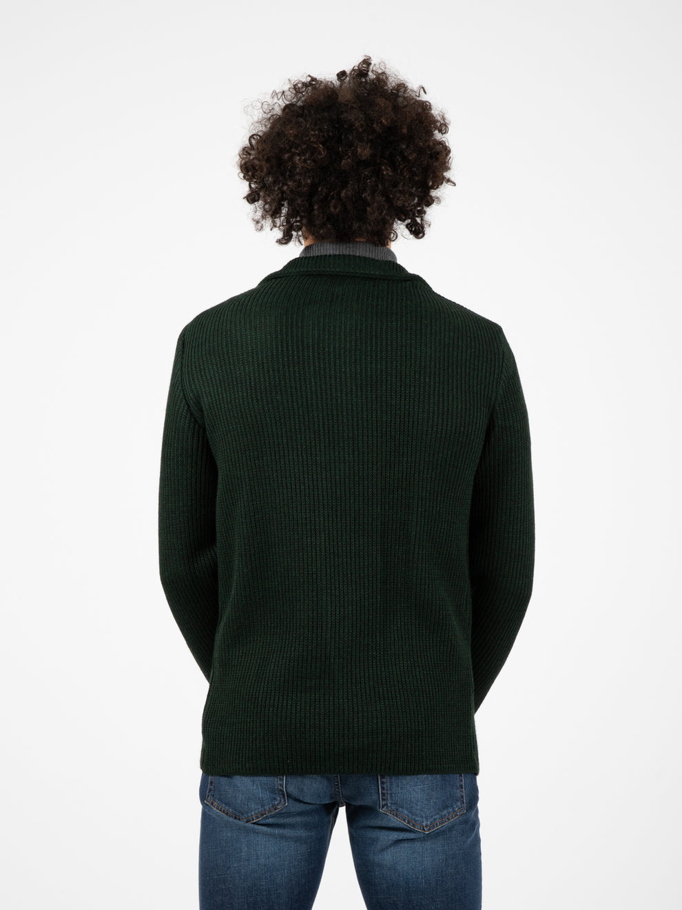 Green Knit Blazer