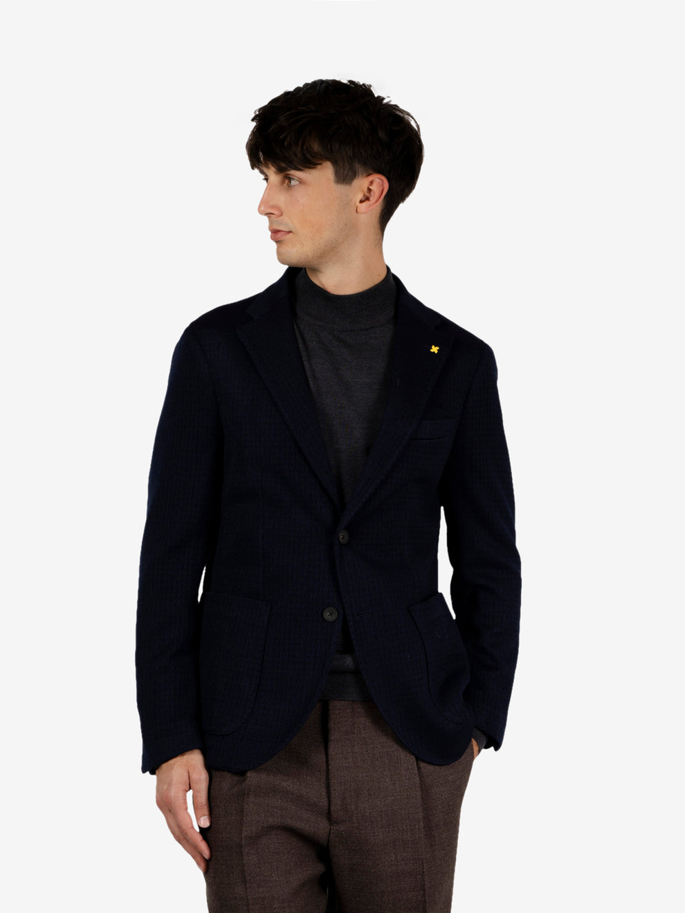 Blazer monopetto Egic blu