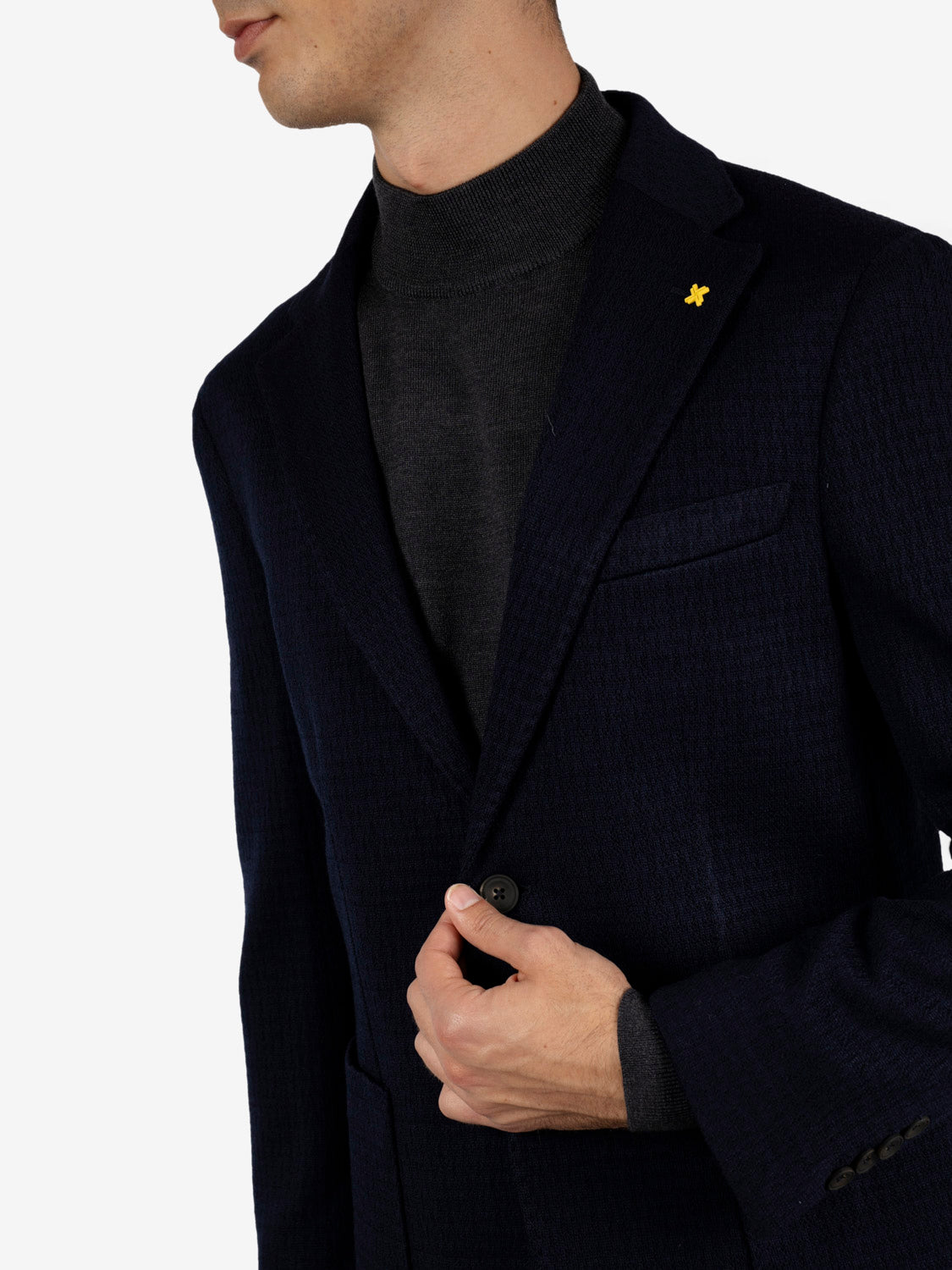 Blazer monopetto Egic blu