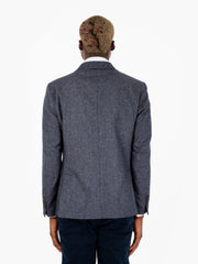 ALESSANDRO GILLES - Blazer morbido in denim blu