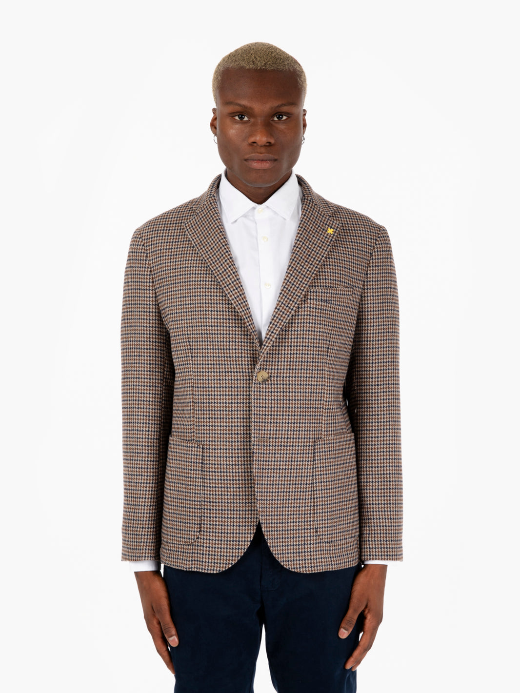 Dark Brown / Blue Prince of Wales Blazer