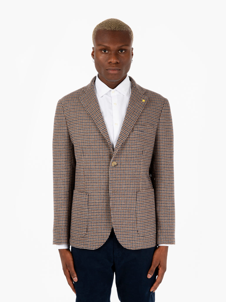 ALESSANDRO GILLES - Blazer Principe di Galles moro / blu